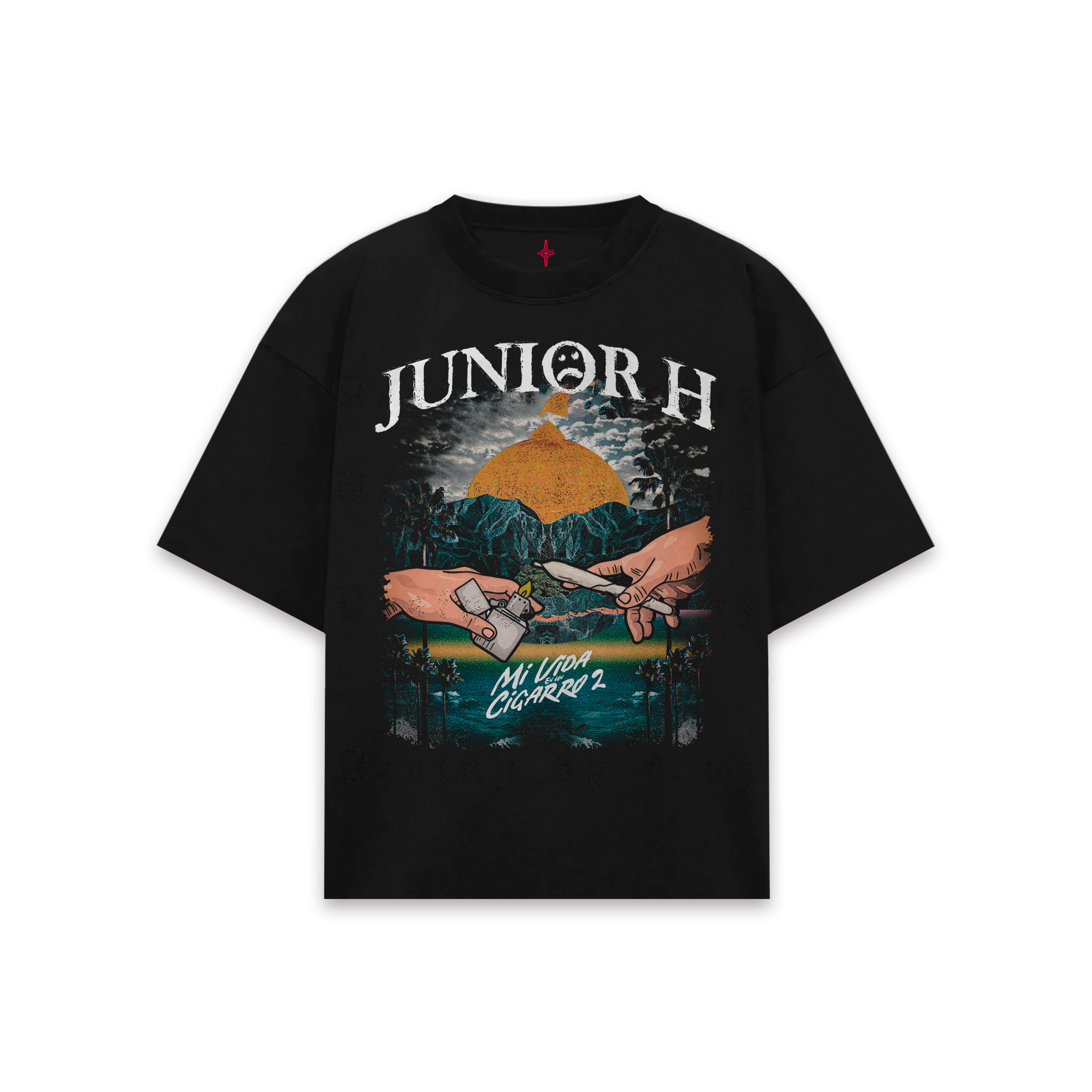 Mi vida en un cigarro 2 Black T-Shirt