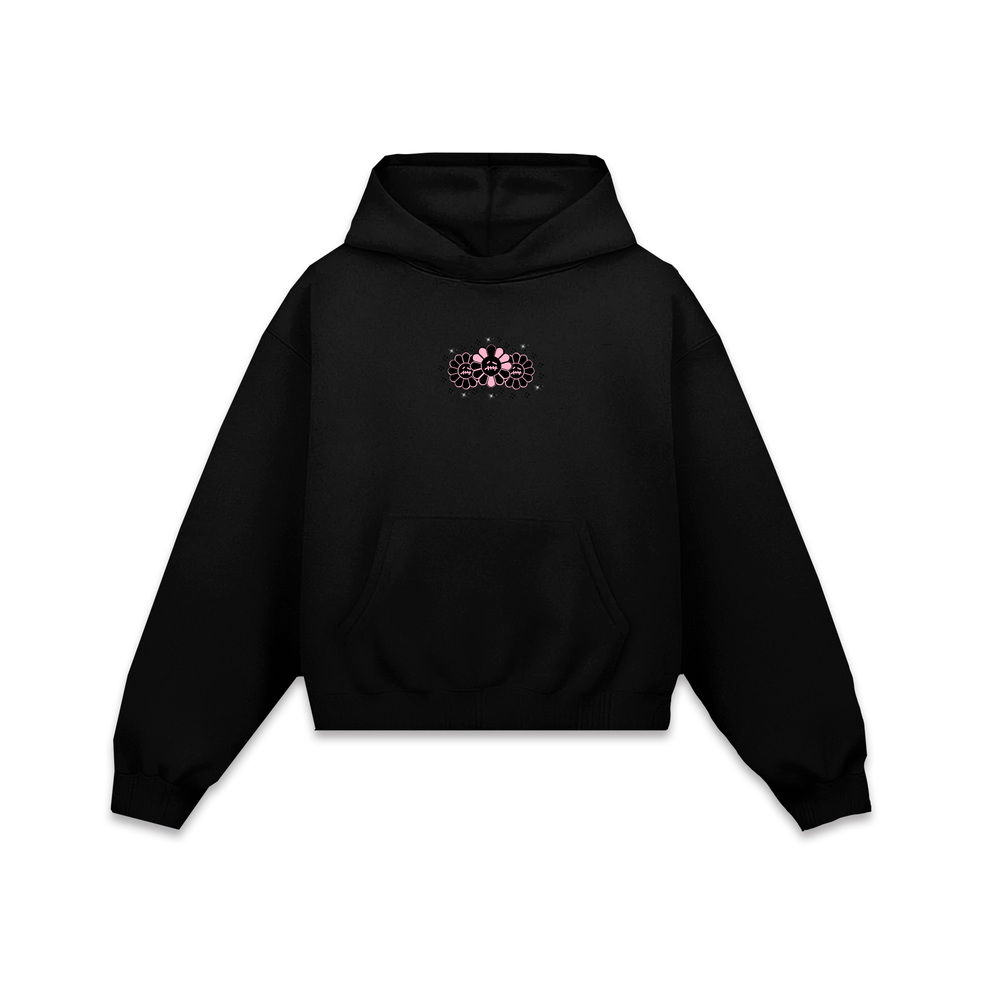 Muratravis Pink Crystals Hoodie Oversized