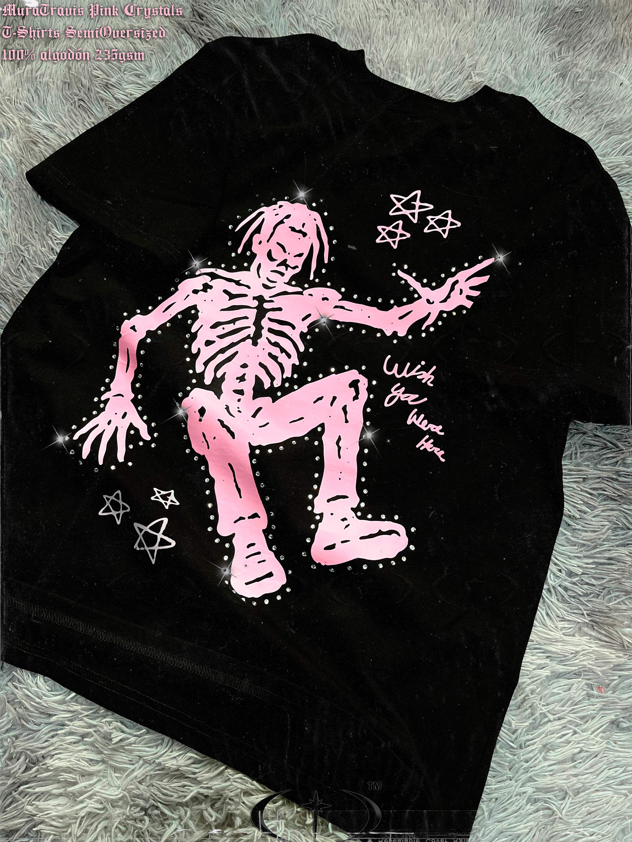 MuraTravis T-Shirt Pink Crystals
