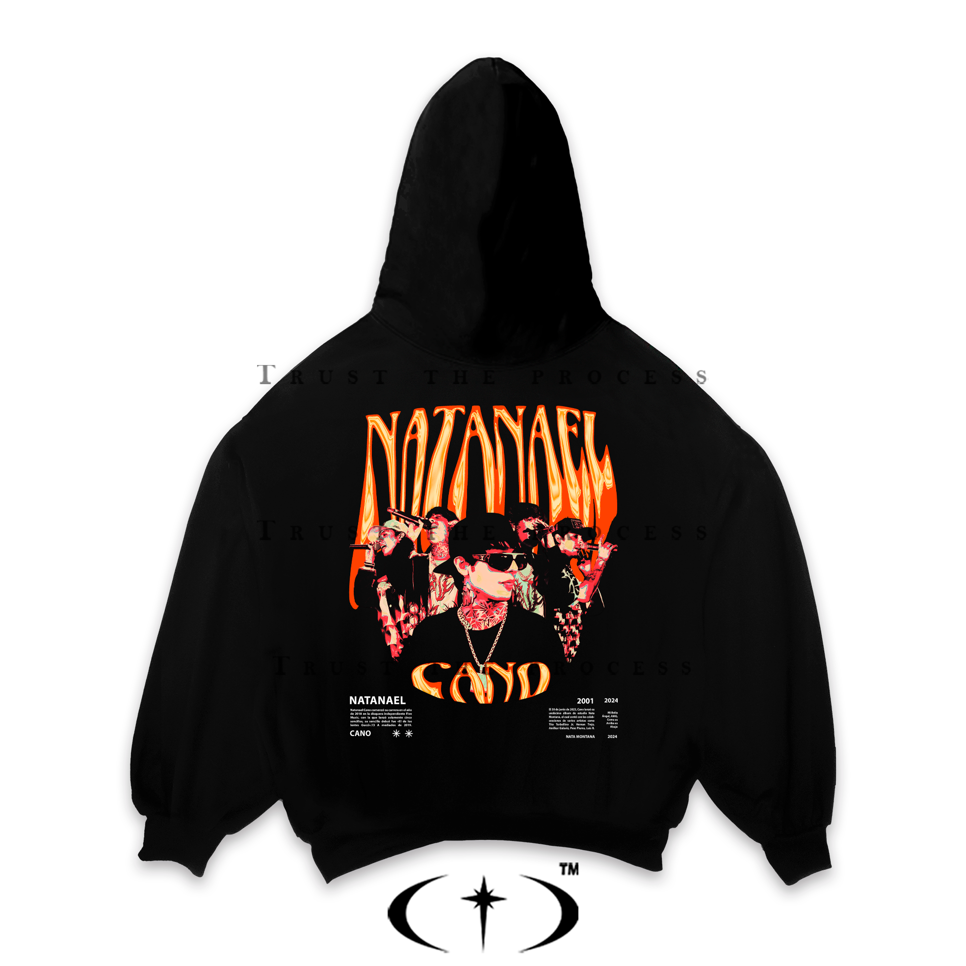 Natanael Cano Red Hoodie Oversized