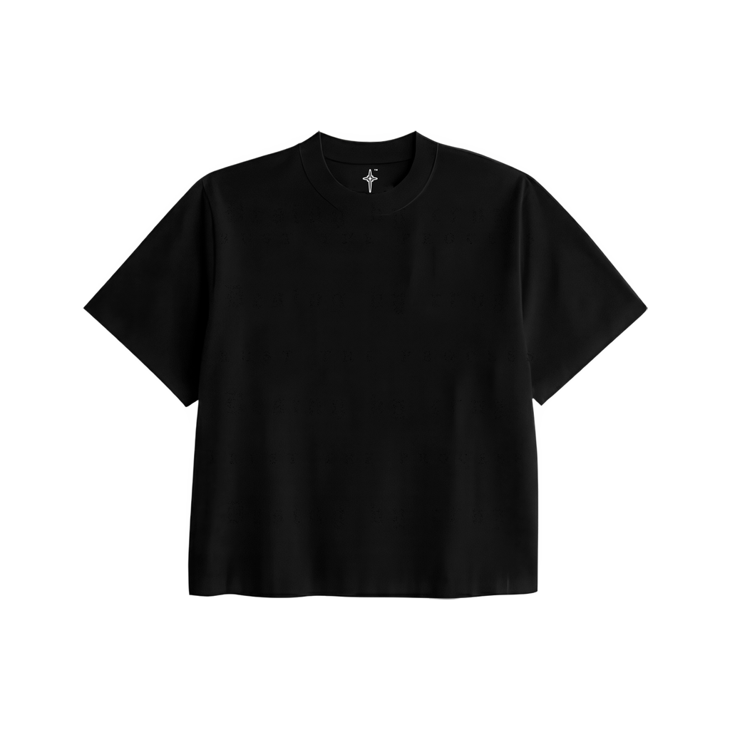 Negra Crop Tee 250 GSM