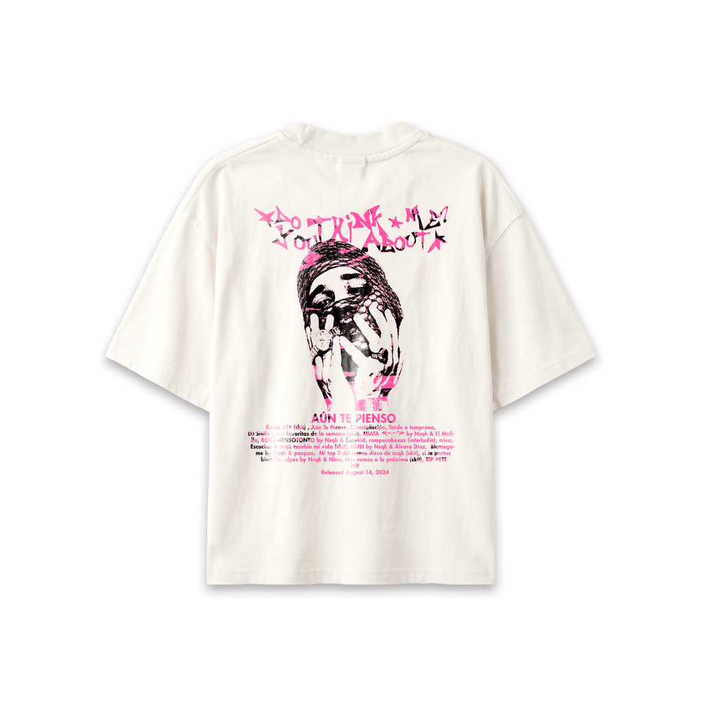 Nsqk ATP Pink Face Hueso T-Shirt