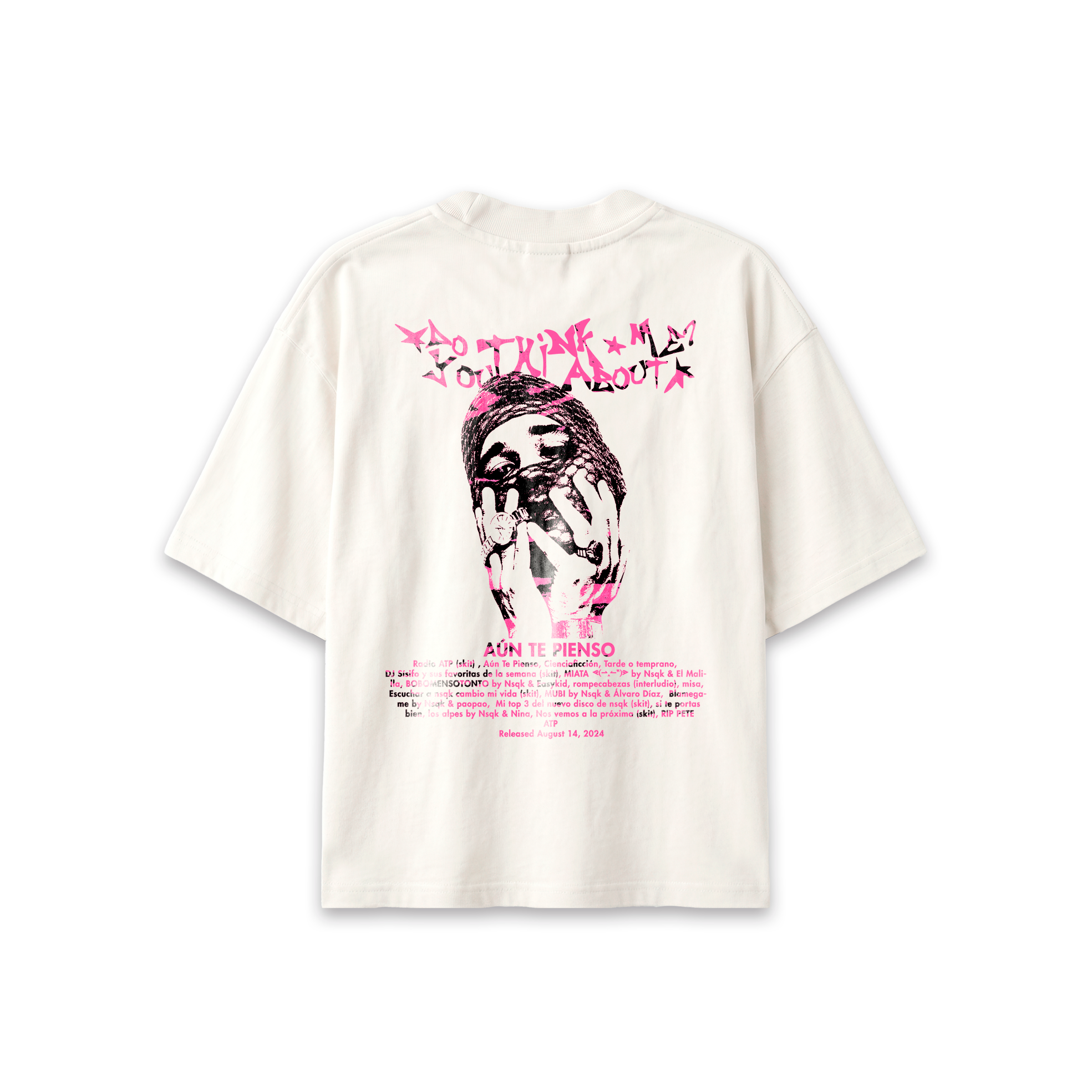 Nsqk ATP Pink Face Hueso T-Shirt