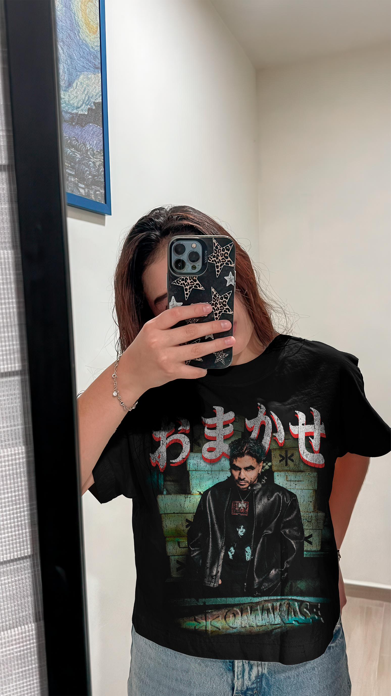OMAKASE Face Premium Only Front T-Shirt