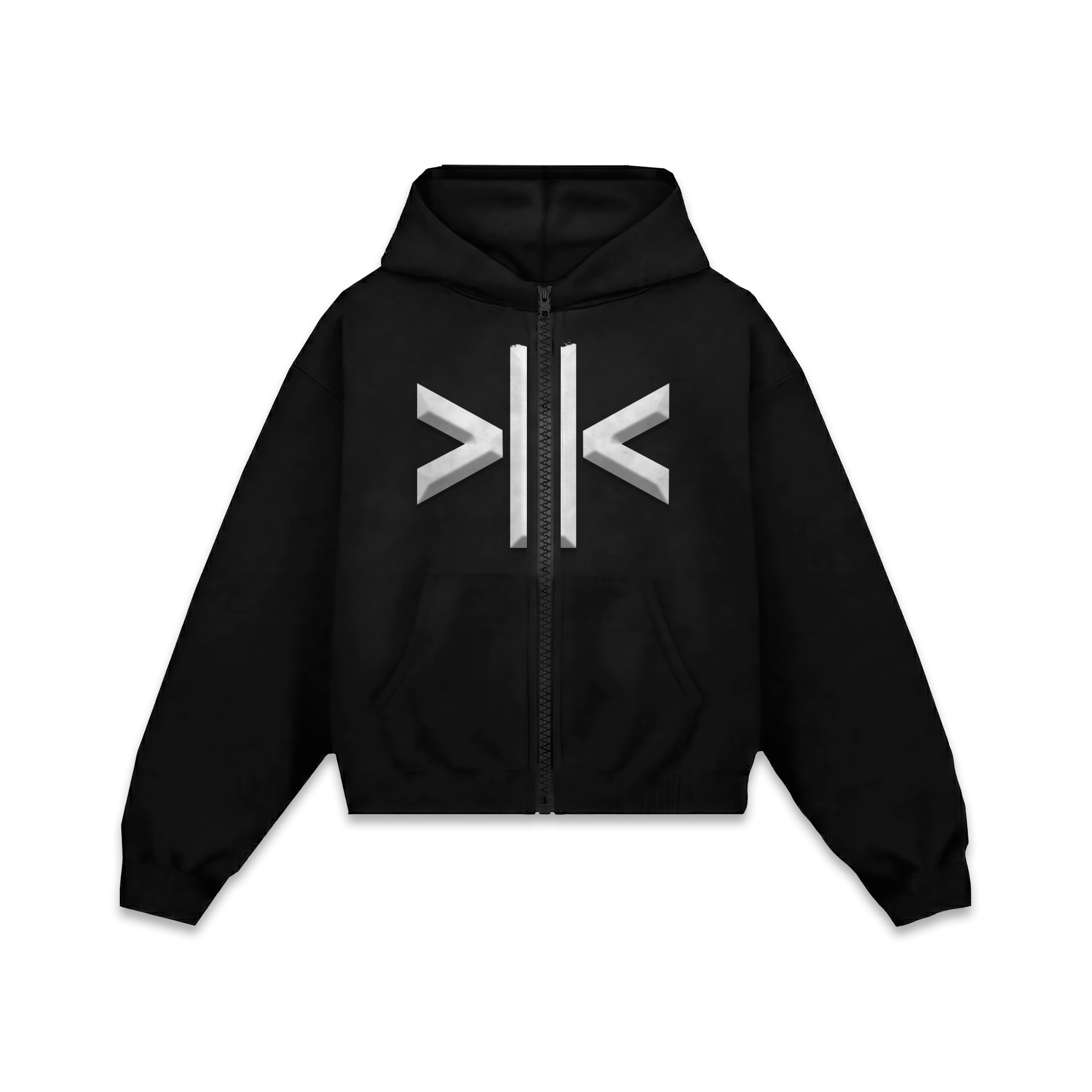 Omakase Front ZIP Hoodie Vantablack