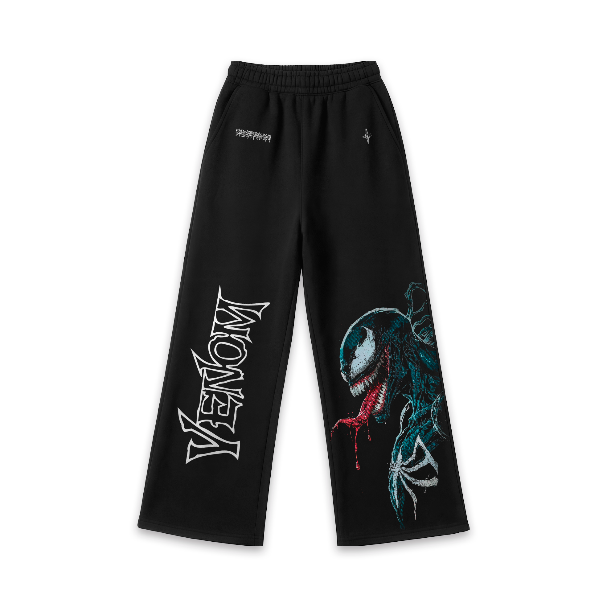 Venom Baggy Jogger Pants Black