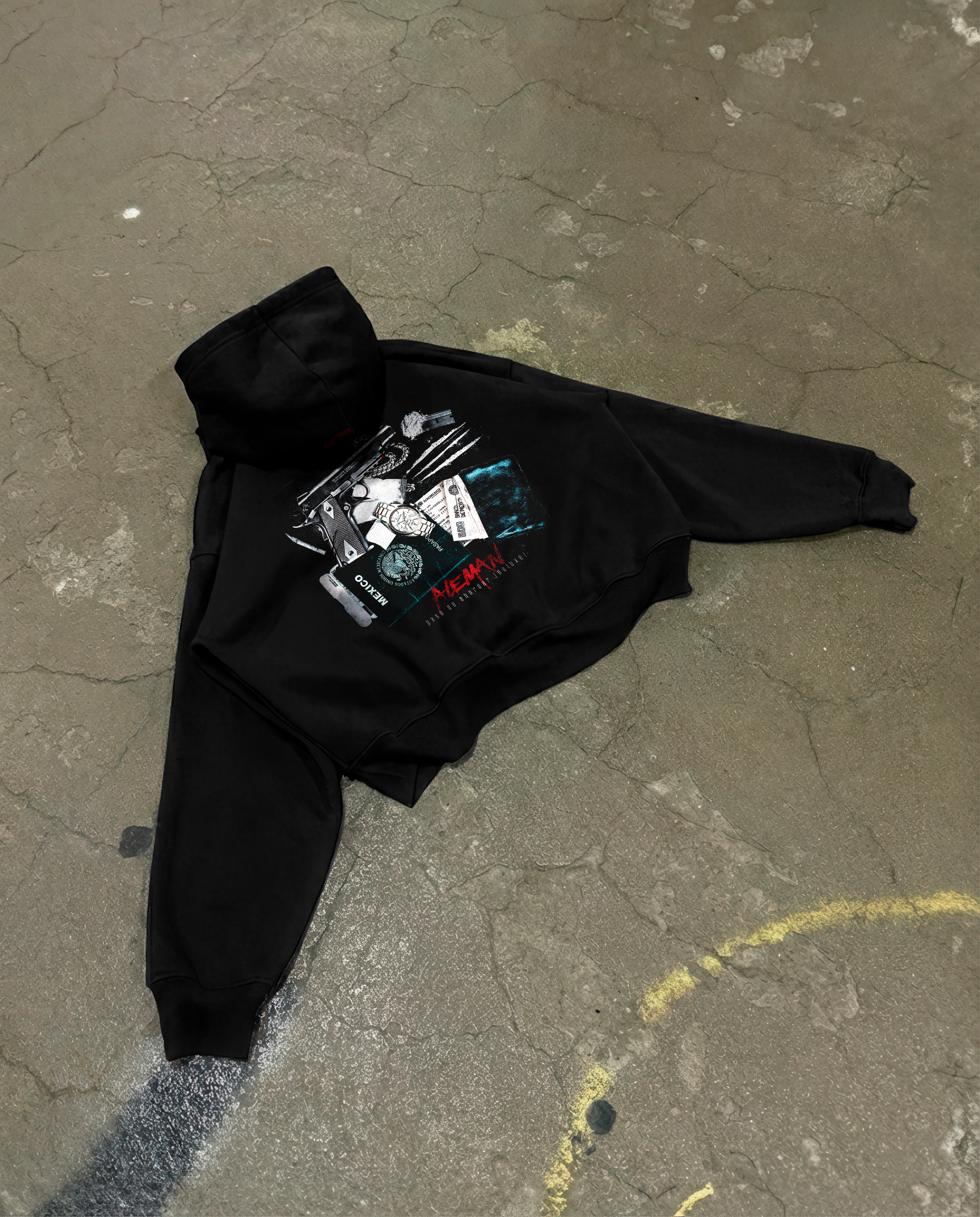 Pase de abordar Hoodie Vantablack