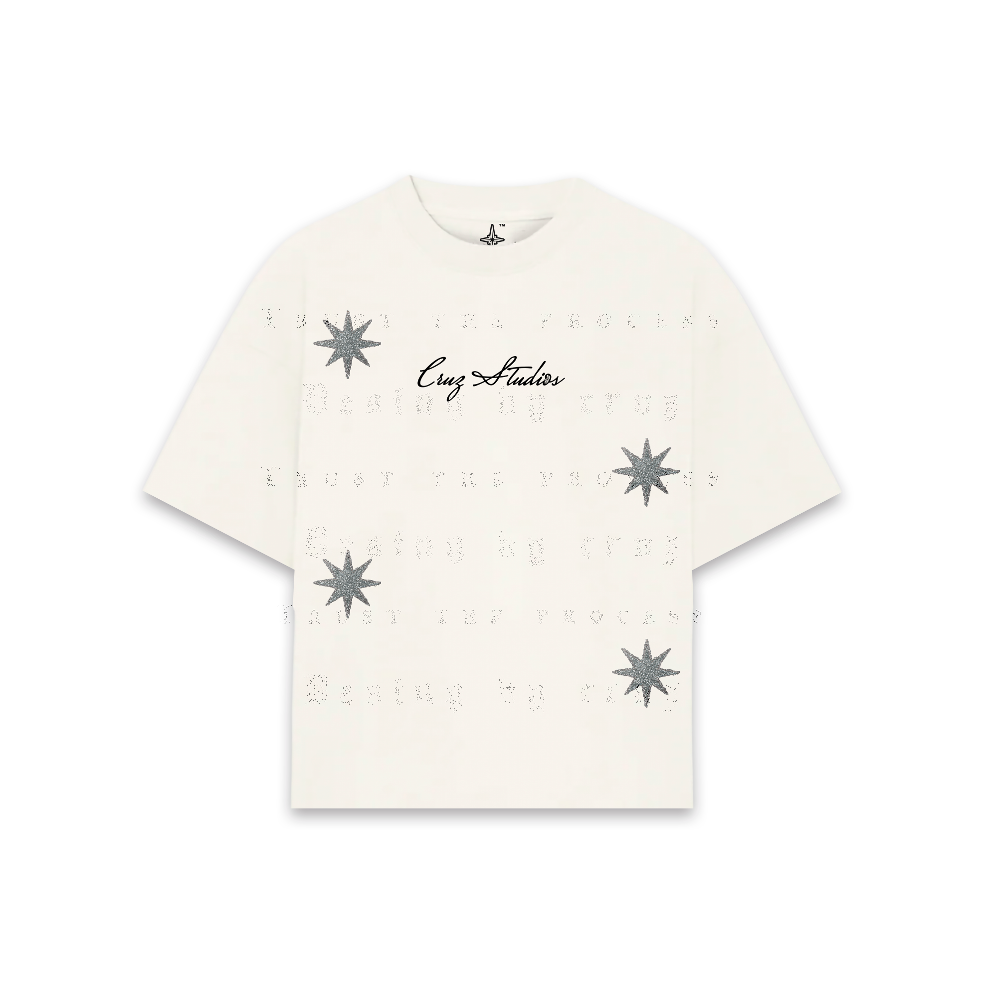 Fallen Angel Glitter Hueso T-Shirt