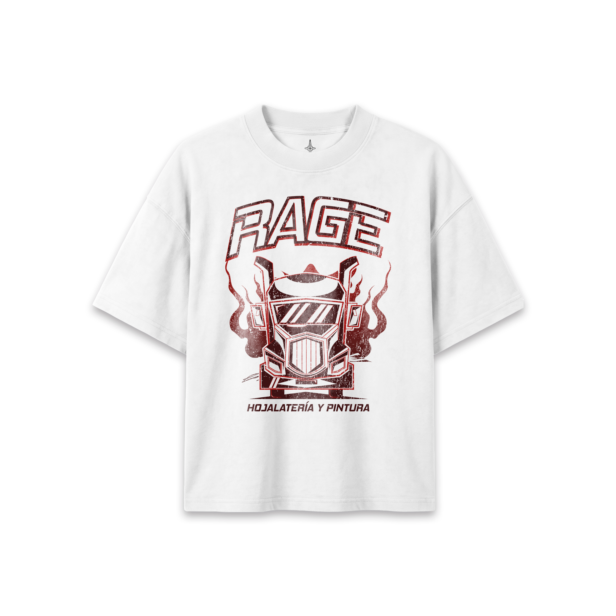 RAGE Tracto Blanca T-Shirt Oversized