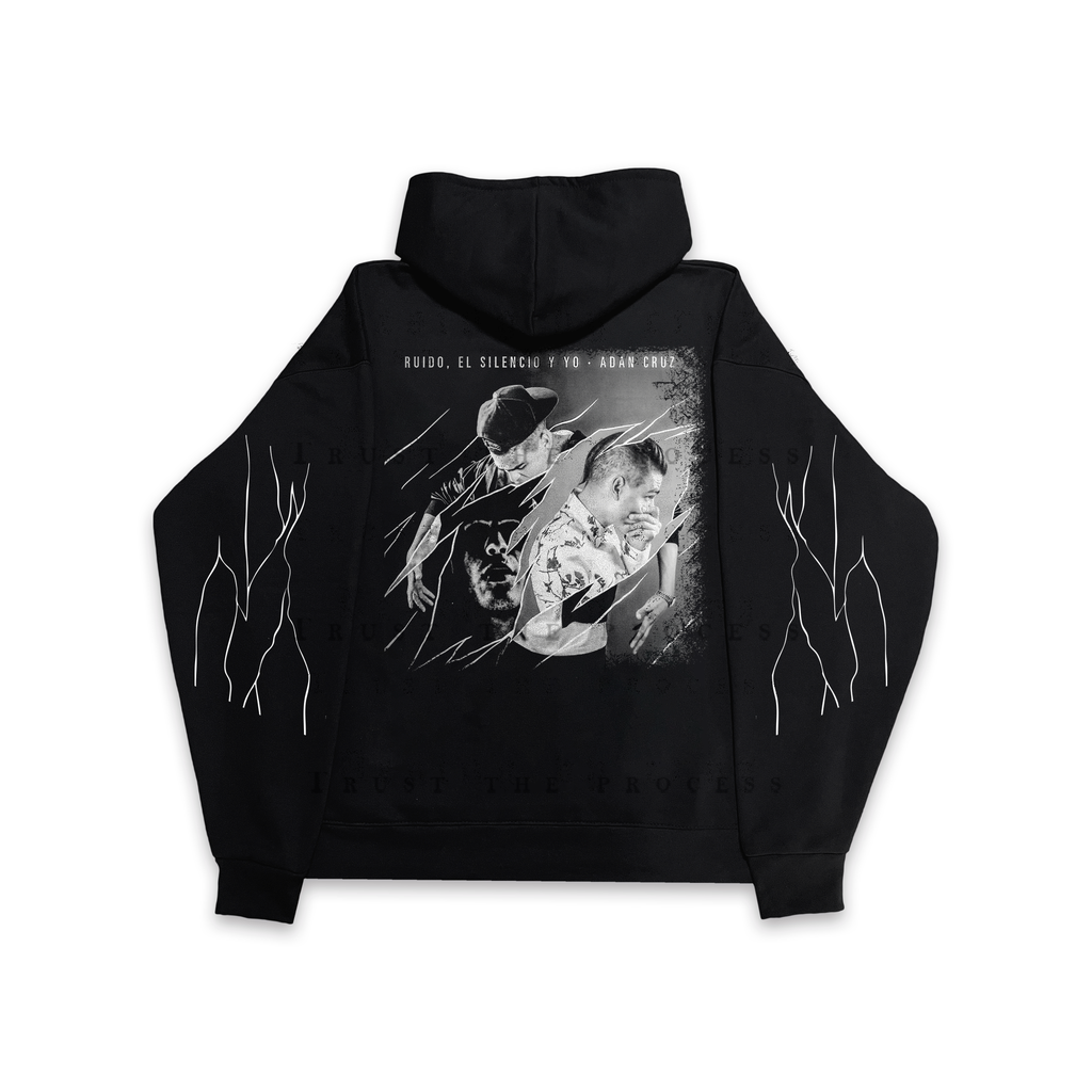 Ruido, El Silencio y Yo Hoodie Vantablack