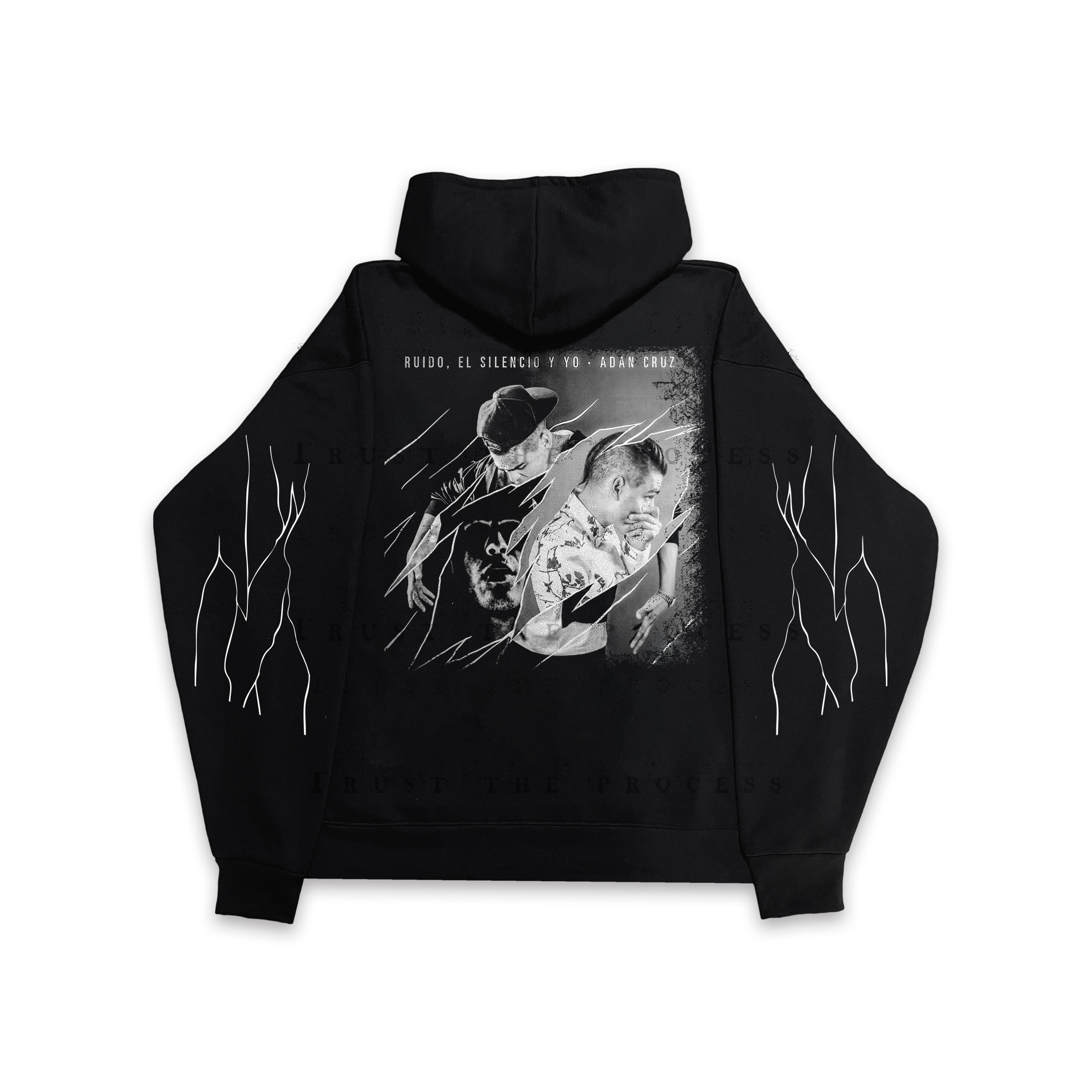 Ruido, El Silencio y Yo Hoodie Vantablack