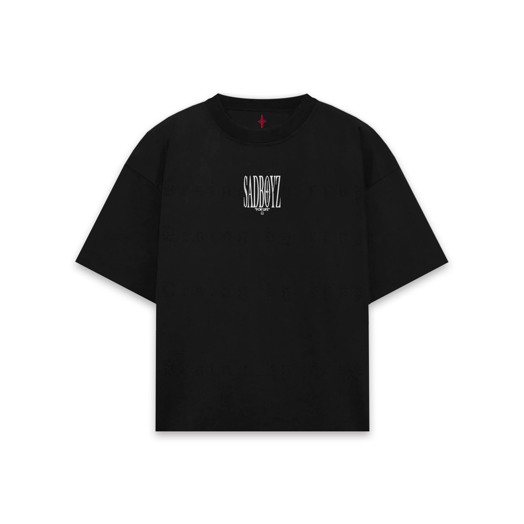 Sad Boyz 4 Life II B/n Black T-Shirt