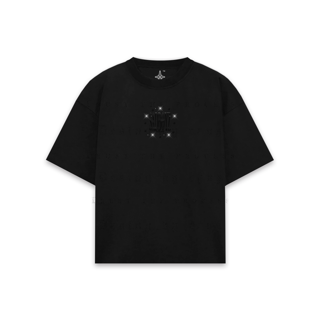 Sad Boyz:( Crystals Total Black T-Shirt
