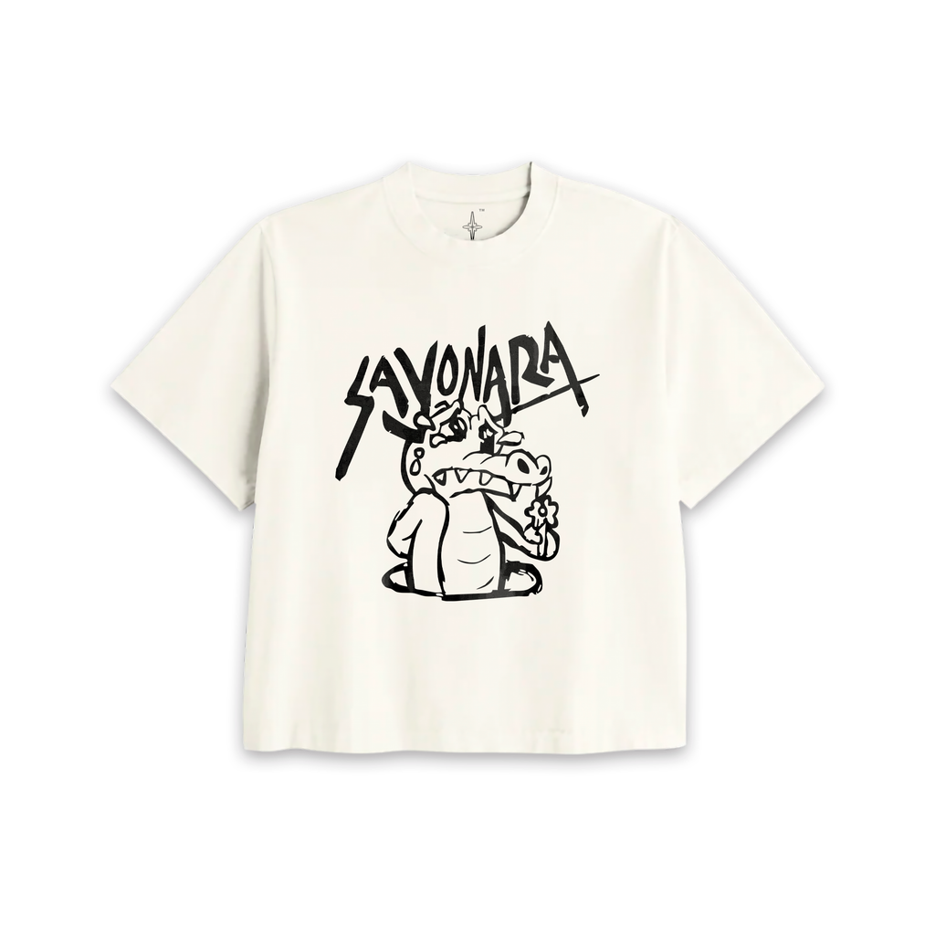 Sayonara Coco Crop Tee Ivory