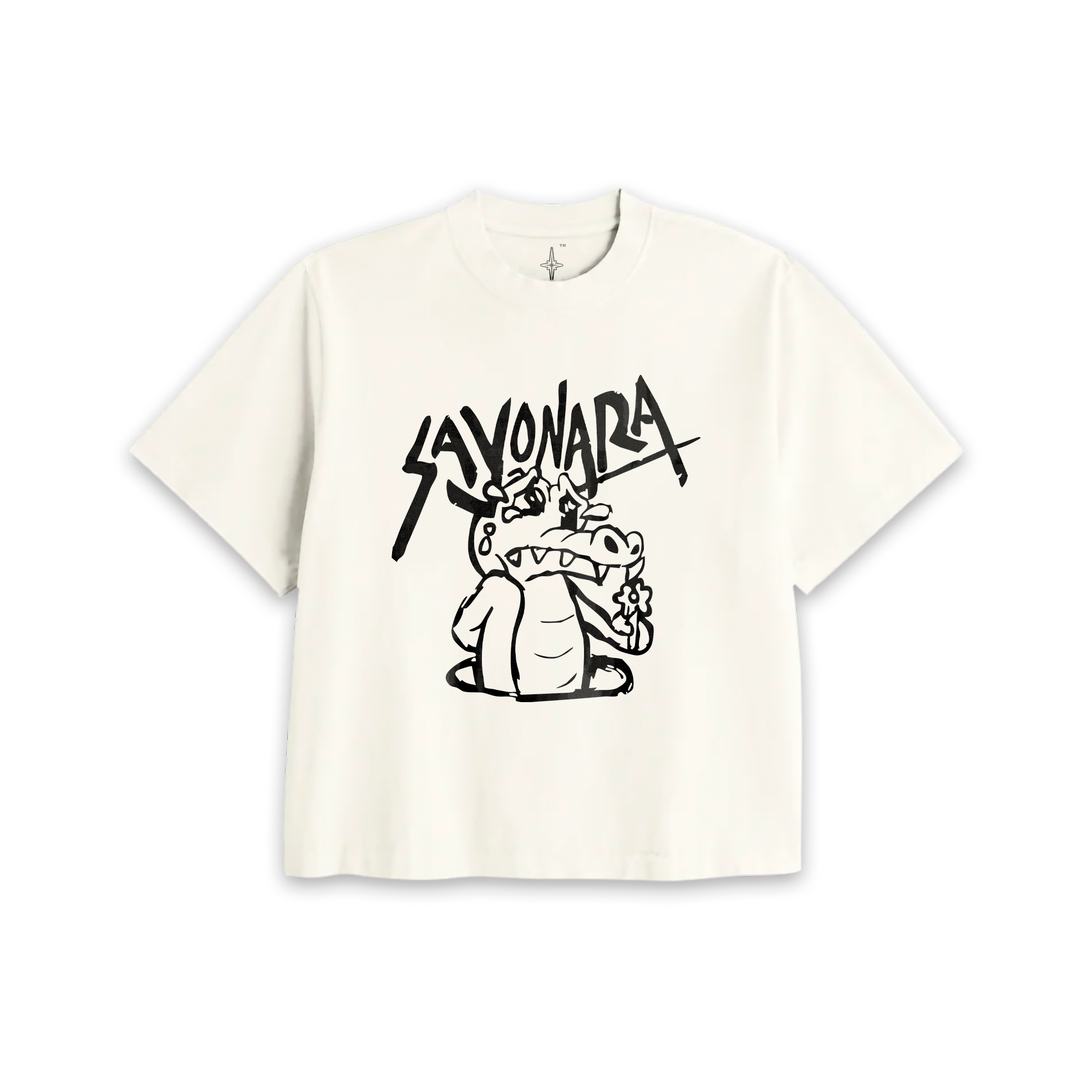 Sayonara Coco Crop Tee Ivory