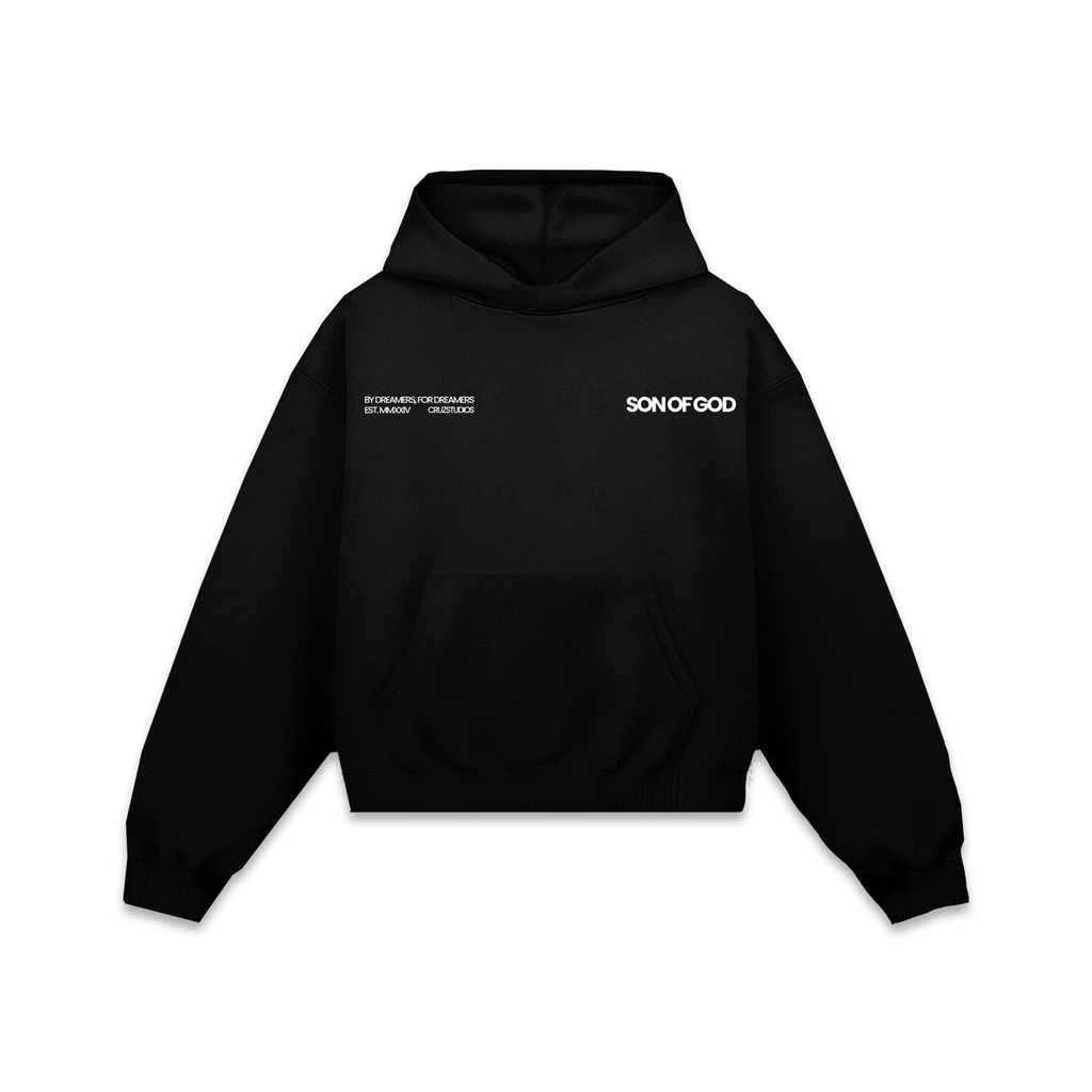 Son Of God White Hoodie Vantablack