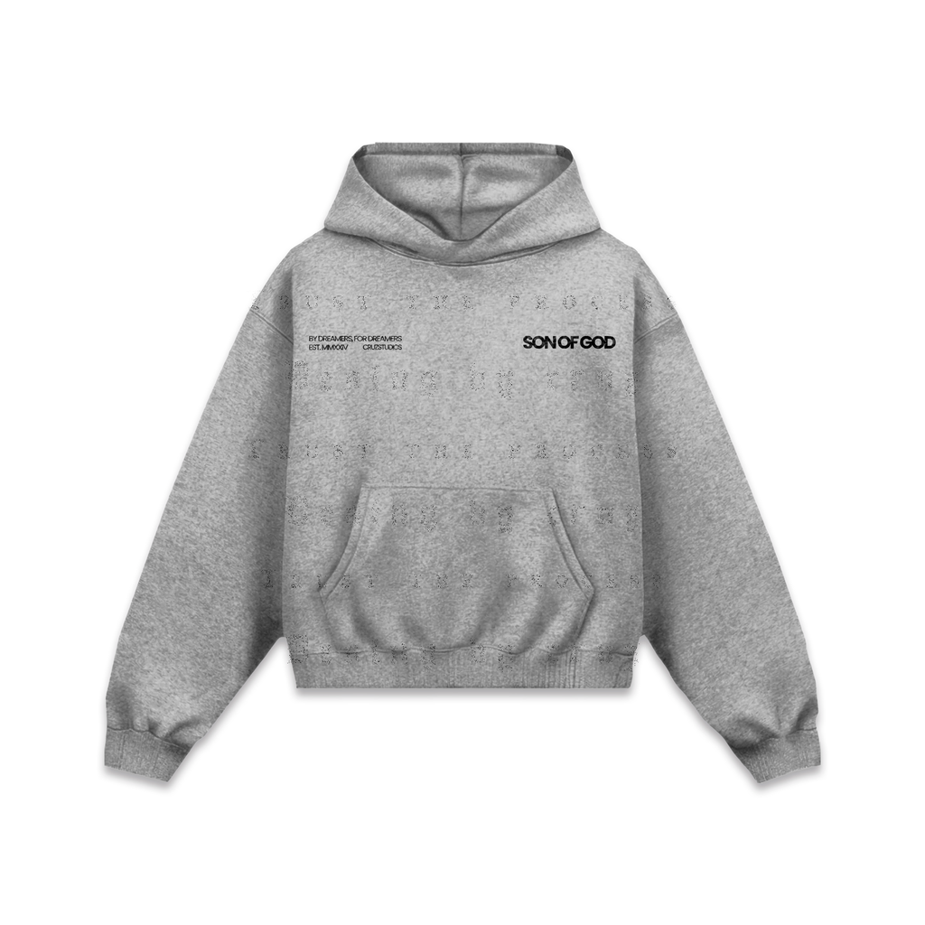 Son Of God Hoodie Gris Jaspe