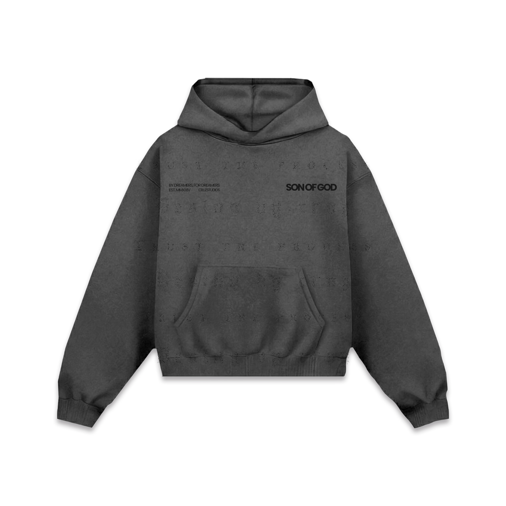 Son Of God Hoodie Gris Oxford