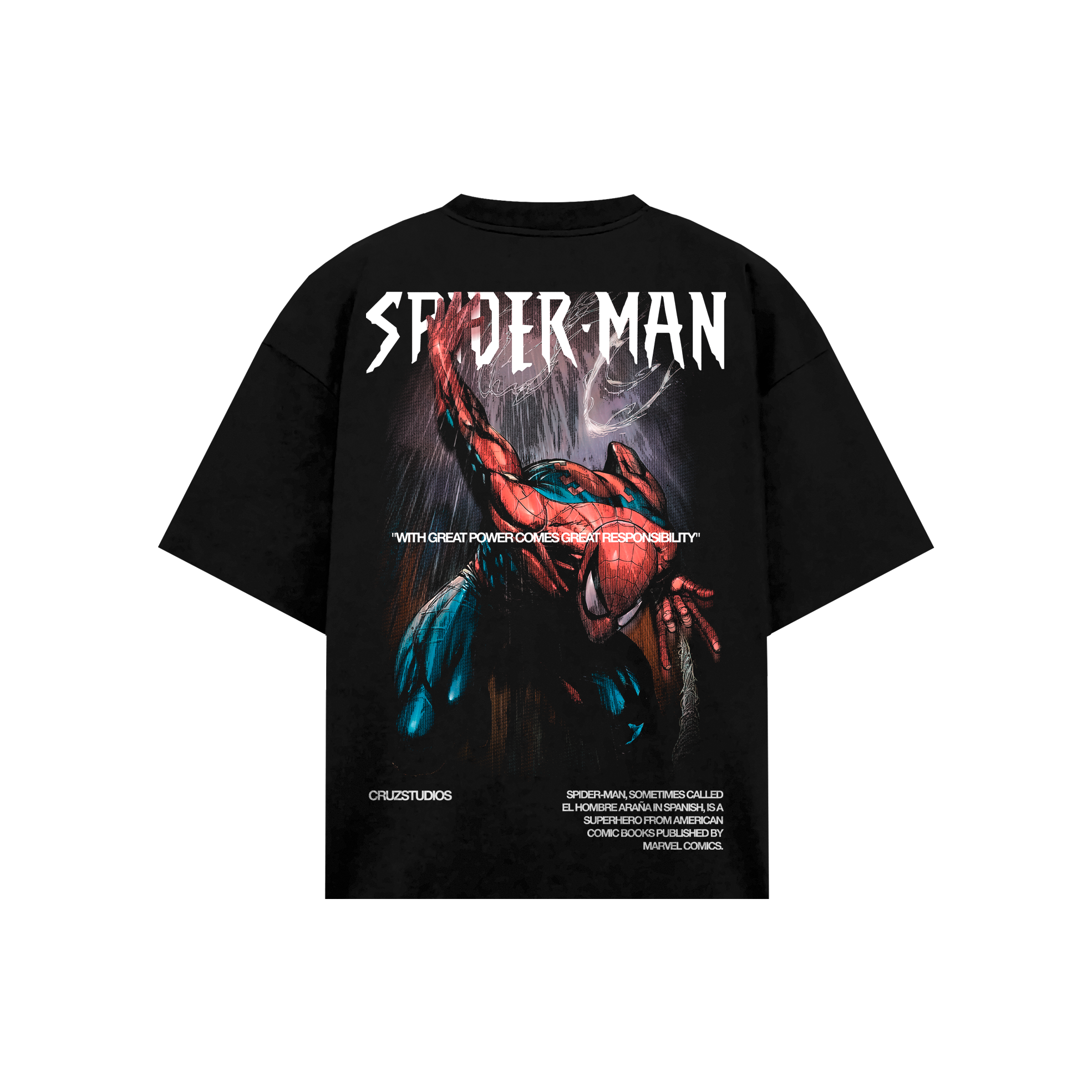 Spider-Man Classic Black T-Shirt