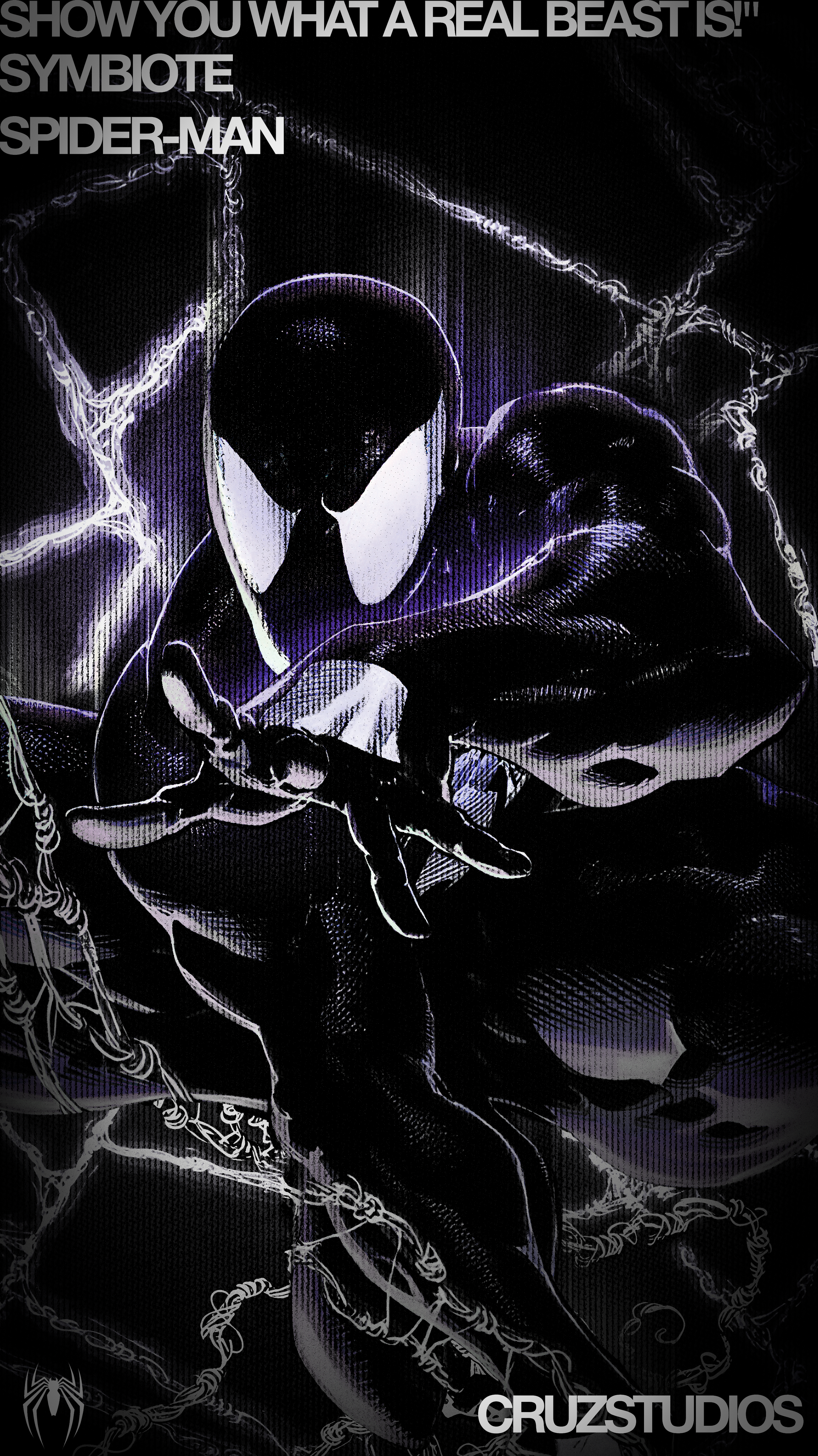 Symbiote Spider-Man Black T-Shirt