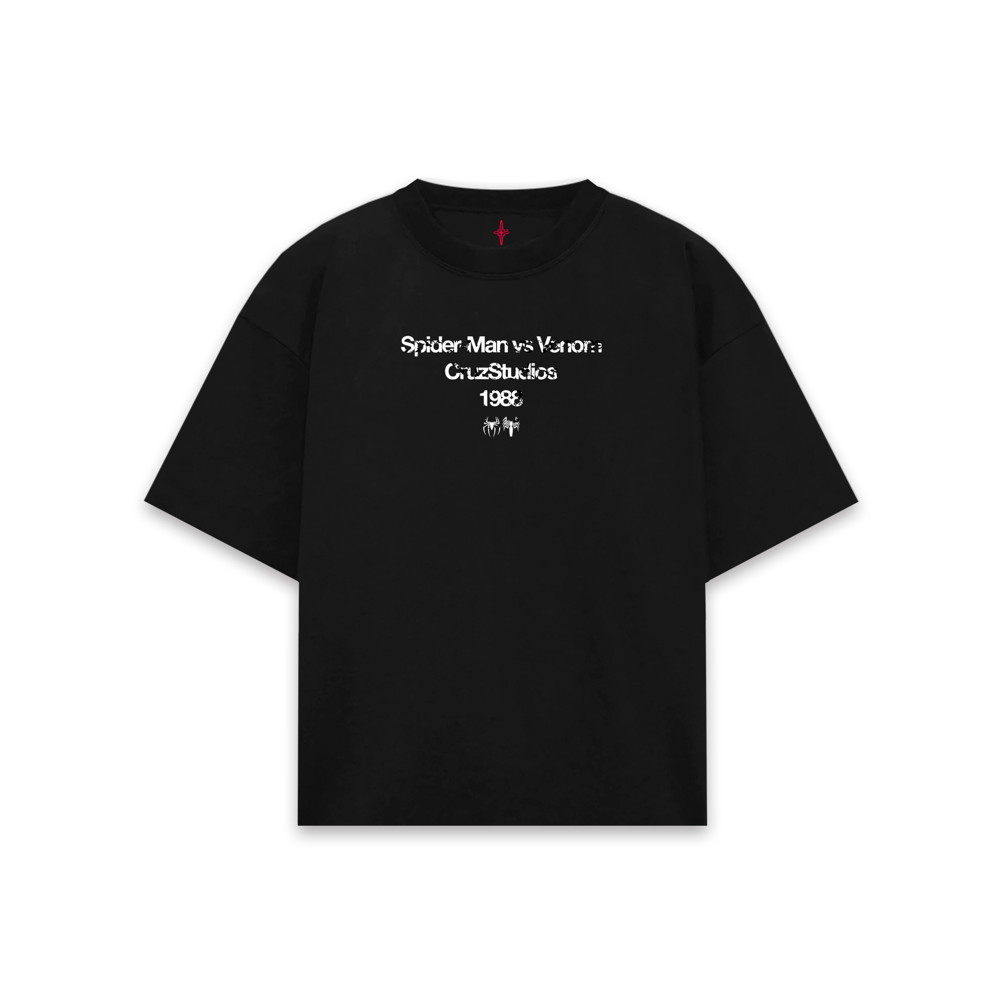 Spider-Man vs Venom Black T-Shirt