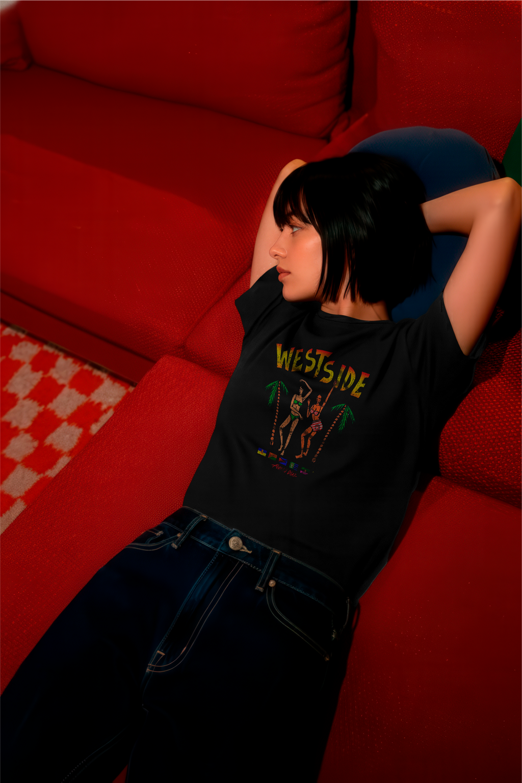 West Side Negra Crop Tee