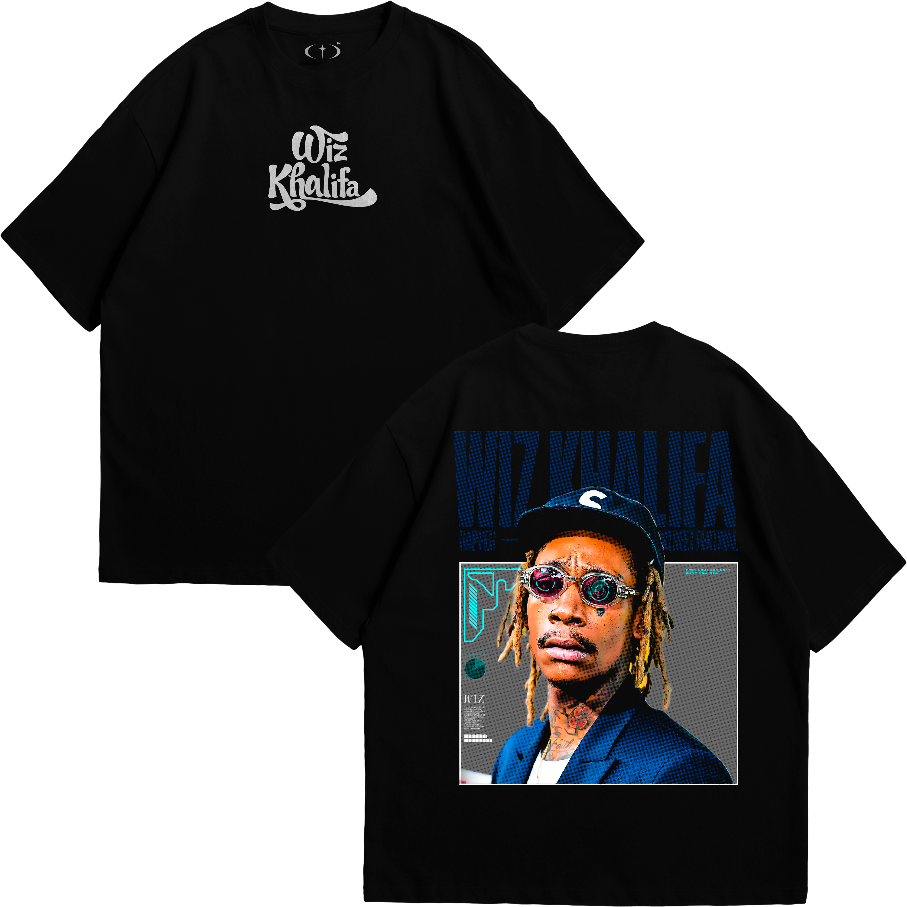 Wiz Khalifa Azul Playera Económica