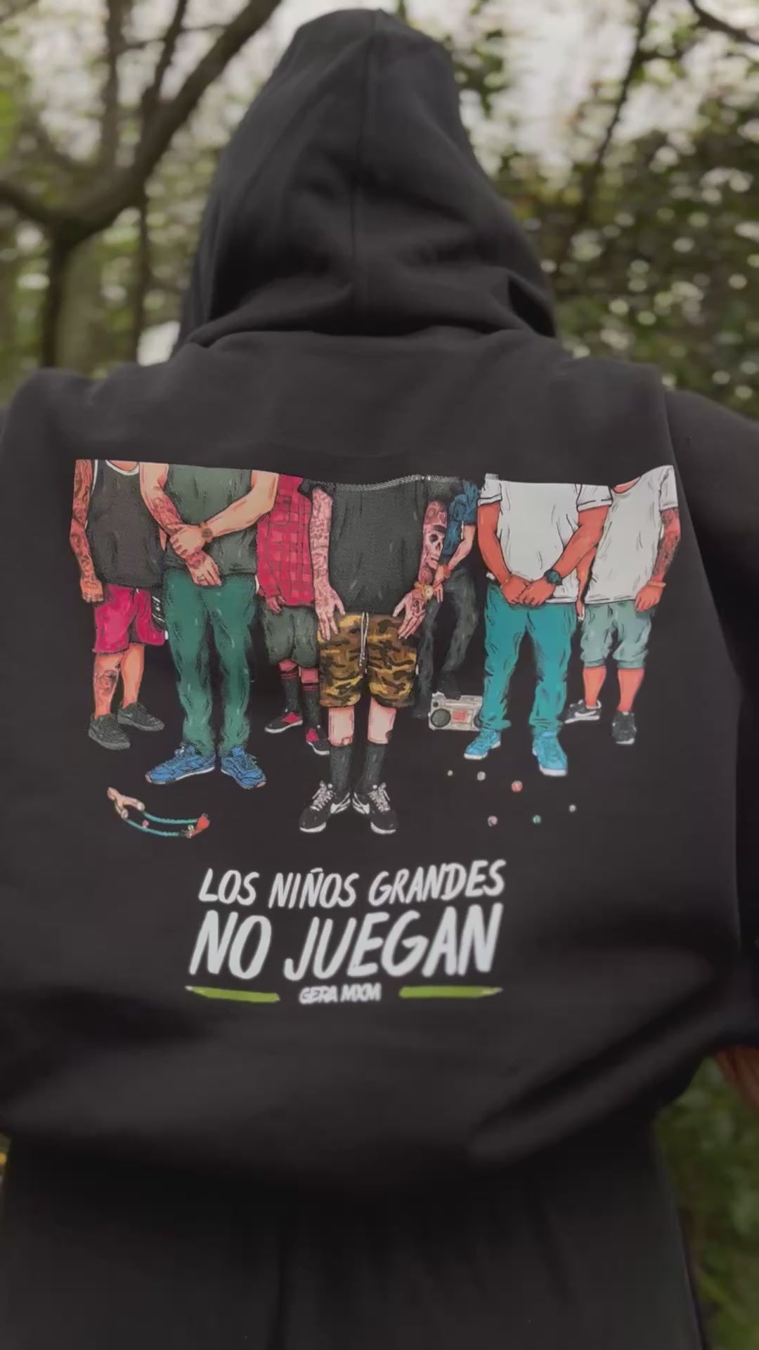Los niños grandes no juegan Hoodie Oversized