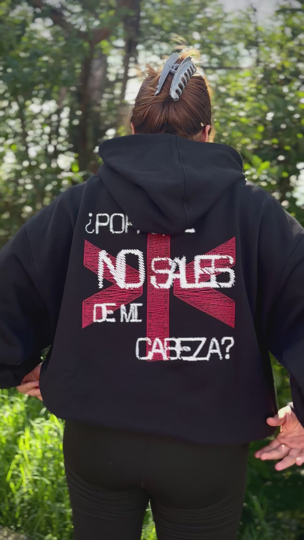 MALASNOTICIAS. Cherry Hoodie Vantablack