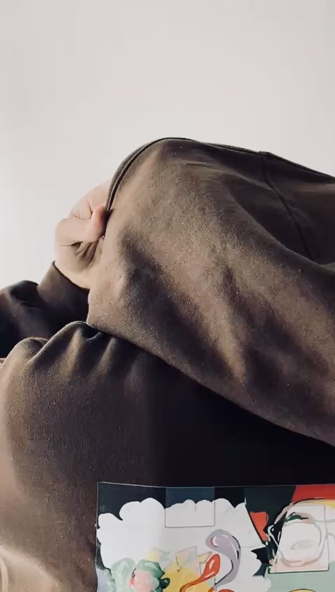 Smile Hoodie Wine Chocolate